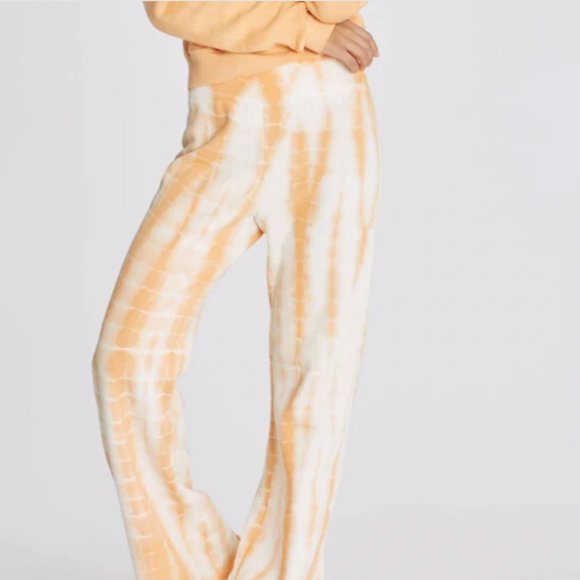 Wildfox Tie-Dye Pants in Orange and Cream - Picture 1 of 1